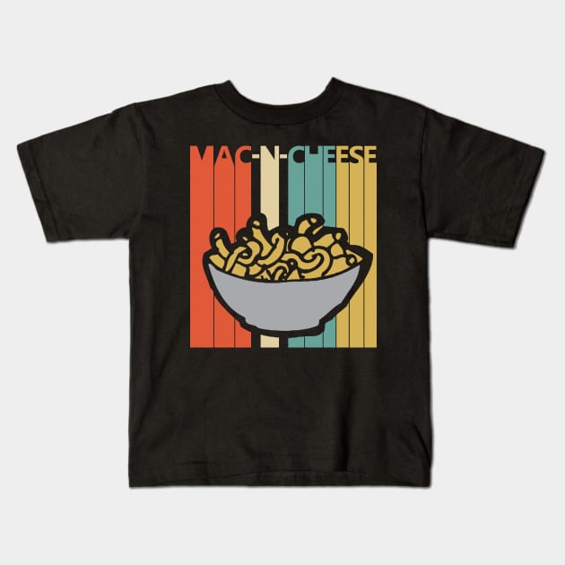 Vintage Mac and Cheese Kids T-Shirt by GWENT